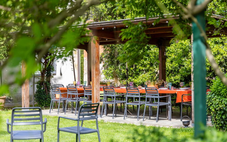 Villa Cangeli: Balkong / terrasse / uteplass, Hage, Utendørs