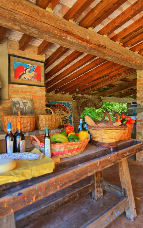 Villa Edo: Lunsjrom, soverom, Utendørs