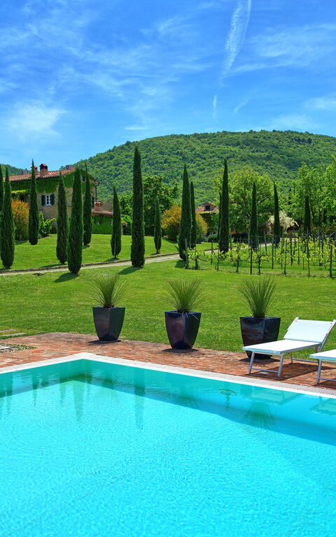 Villa Edo: basseng, Hage, Utendørs