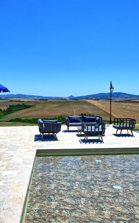 Villa Massimiliano: basseng, Hage, Utendørs