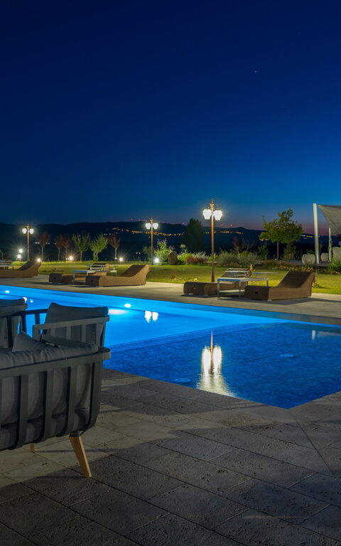 Villa Massimiliano: basseng, Hage, Sommer, Utendørs