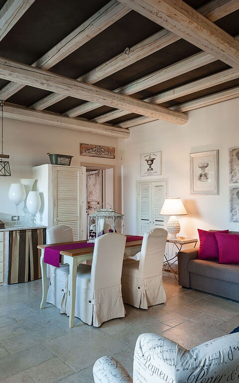 Villa Pigna Bianca: Kjøkken, Lunsjrom, Stue