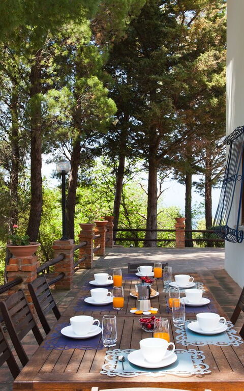 Villa Rocca: Hage, Utendørs