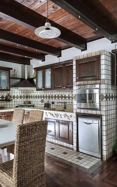 Villa Carolina: Kjøkken, Lunsjrom