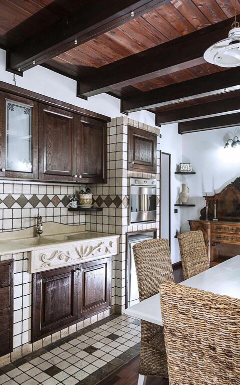 Villa Carolina: Kjøkken, Lunsjrom