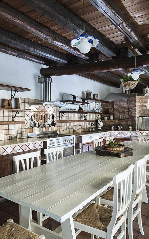 Villa Carolina: Kjøkken, Lunsjrom