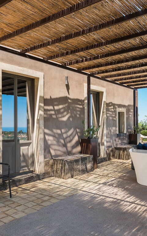 Villa Torre Etnea: Balkong / terrasse / uteplass, Eksteriør, Utendørs