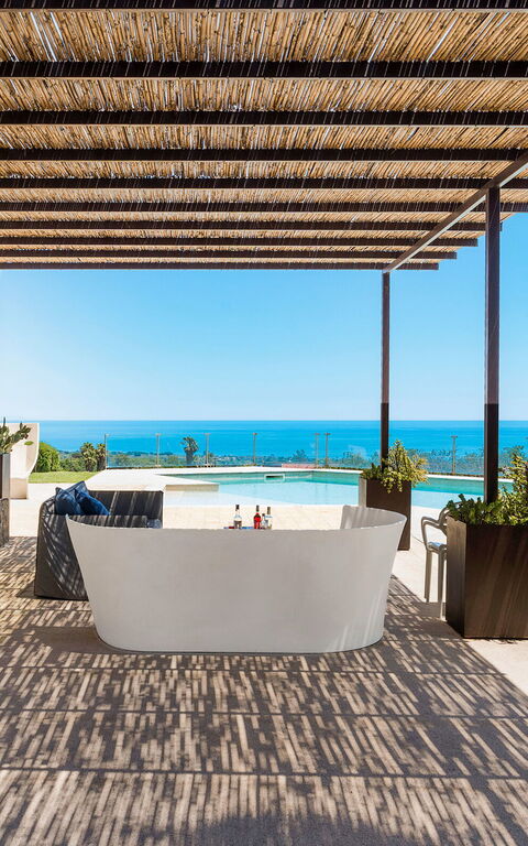 Villa Torre Etnea: Balkong / terrasse / uteplass, basseng, Eksteriør, Utendørs