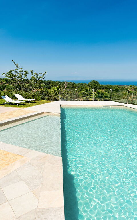 Villa Torre Etnea: basseng, Utendørs