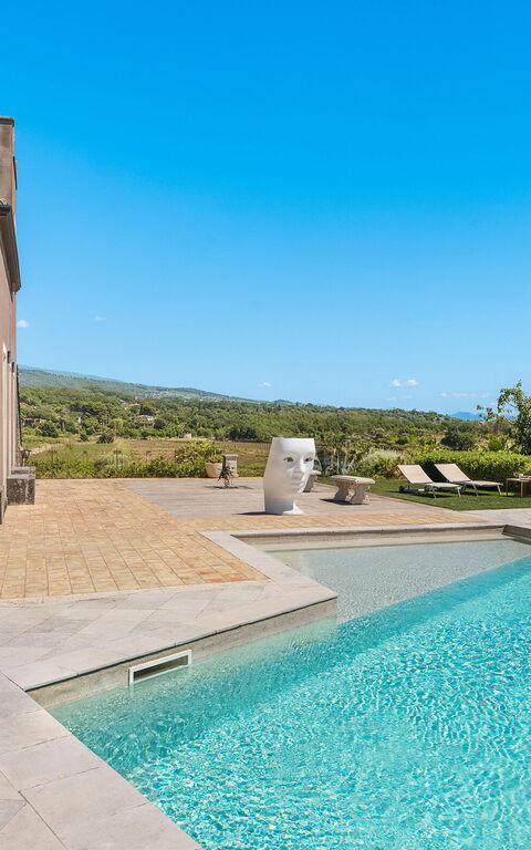 Villa Torre Etnea: basseng, Eksteriør, Utendørs