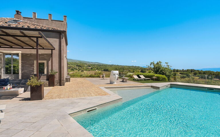 Villa Torre Etnea: basseng, Eksteriør, Utendørs