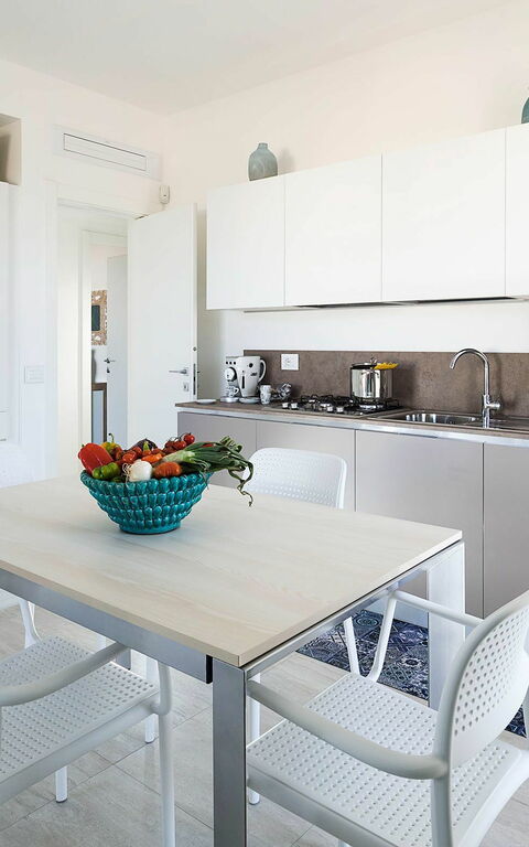 Villa San Lorenzo Rosmarino: Kjøkken, Lunsjrom