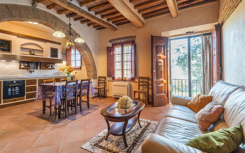 Feriebolig Smeraldo: Kjøkken, Lunsjrom, Stue