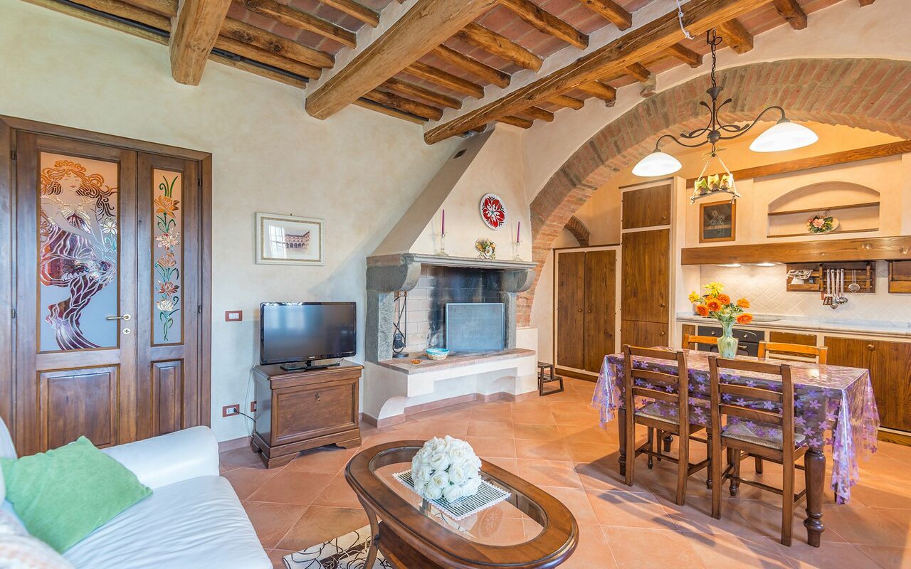 Feriebolig Smeraldo: Kjøkken, Lunsjrom, Stue