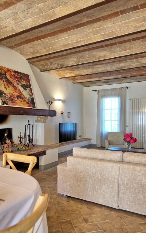 Villa Il Caggio: Lunsjrom, Stue