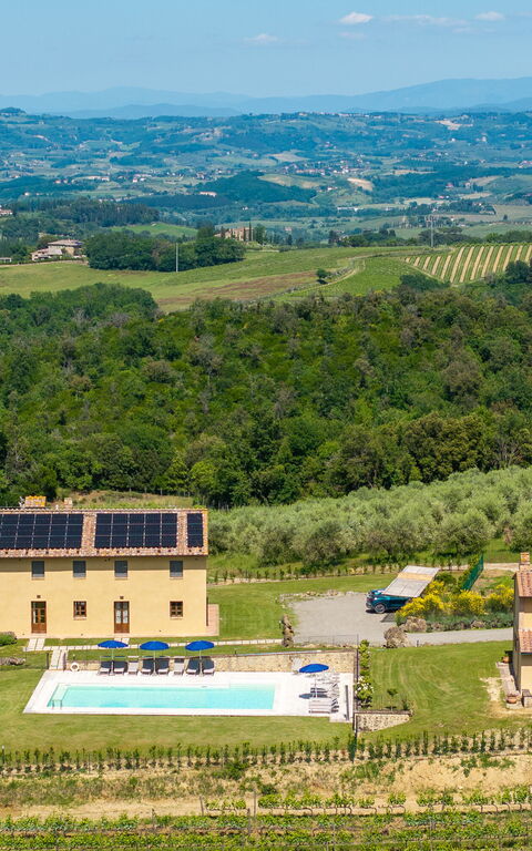 Villa Il Caggio: basseng, Visningar