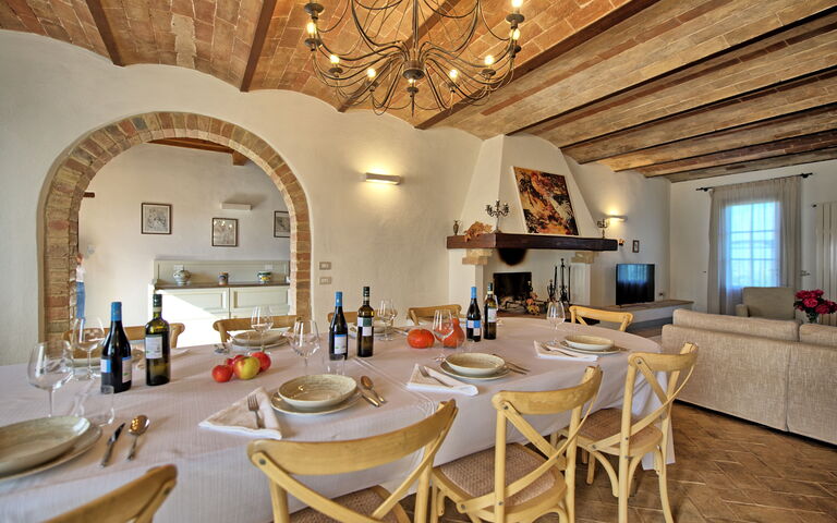Villa Il Caggio: Lunsjrom, Stue