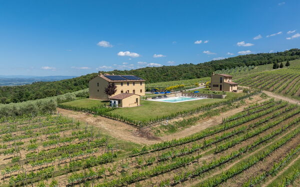 Villa Il Caggio: basseng, Visningar