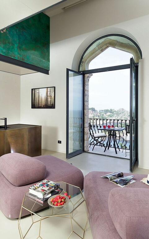 Torre Isola Bella: Kjøkken, Lunsjrom, Stue