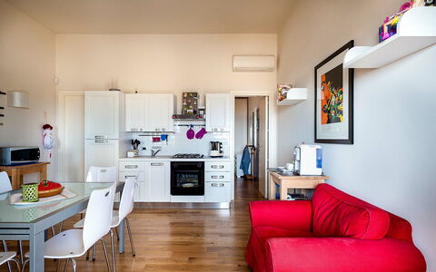 Feriebolig Vela: Kjøkken, Lunsjrom, Stue