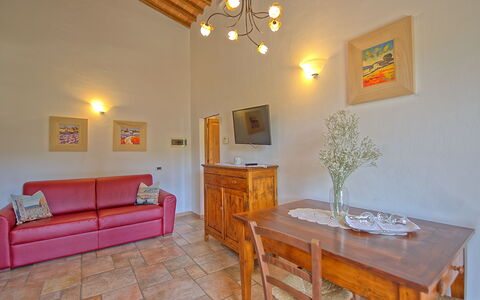 Feriebolig Mulignone 15: Lunsjrom, Stue