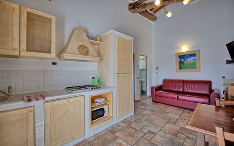 Feriebolig Mulignone 14: Kjøkken, Lunsjrom, Stue