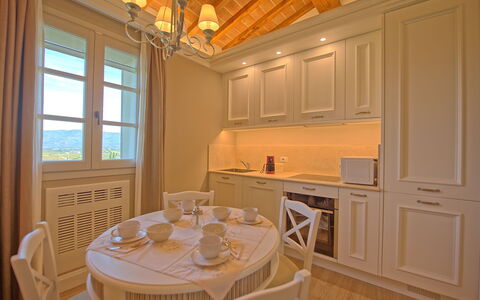 Feriebolig Sole Di Vino - 3: Kjøkken, Lunsjrom, Stue