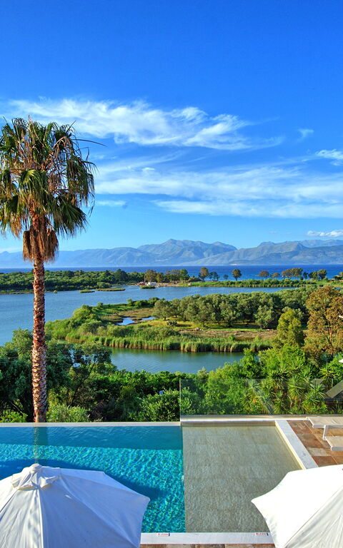 Villa Corfu Panorama: basseng, Utendørs, Visningar