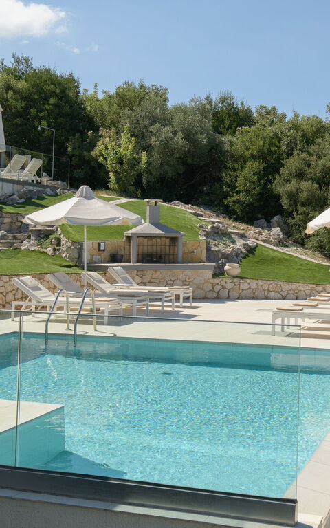 Villa Nafsika: basseng, Eksteriør, Hage, Utendørs