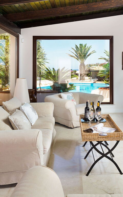 Villa Cala Mancina: Stue