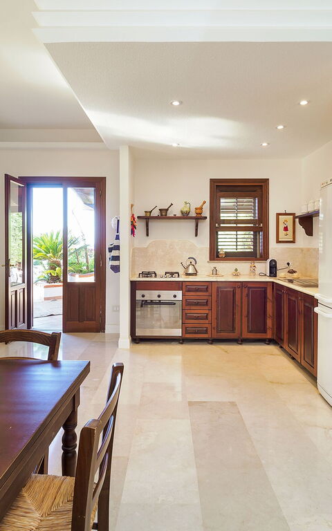 Villa Cala Mancina: Lunsjrom