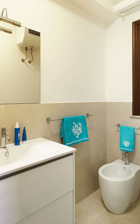 Villa Cala Mancina: Baderom