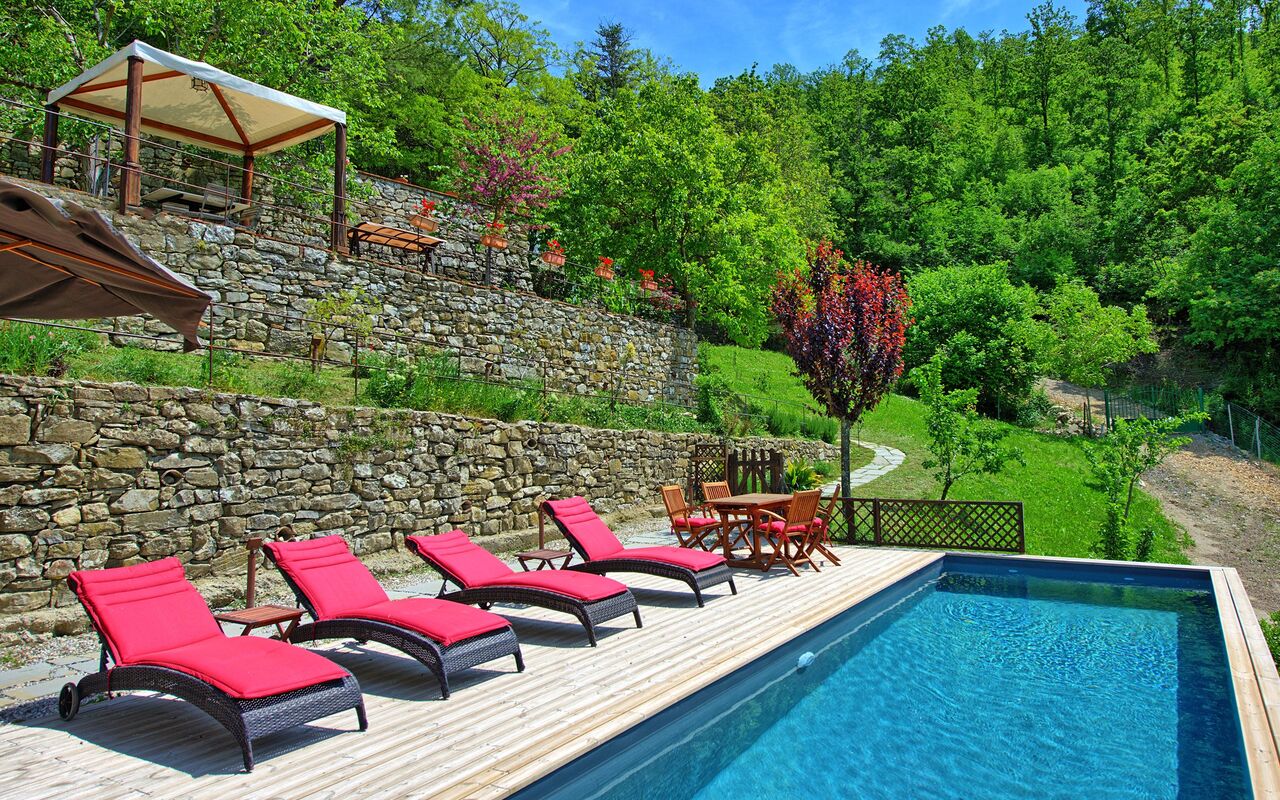 Villa Ancora: basseng, Sommer, Utendørs