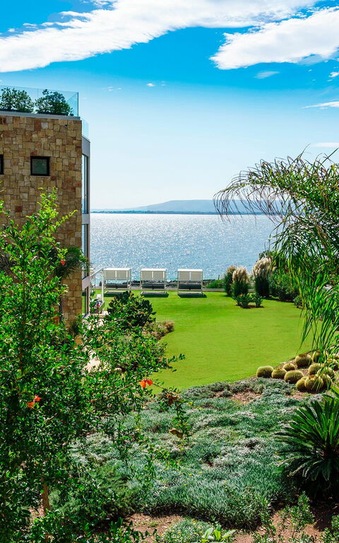 Villa Angelina: Hage, Utendørs