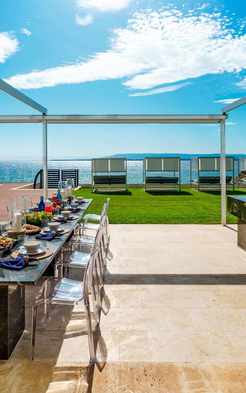 Villa Angelina: Balkong / terrasse / uteplass, Hage, Utendørs