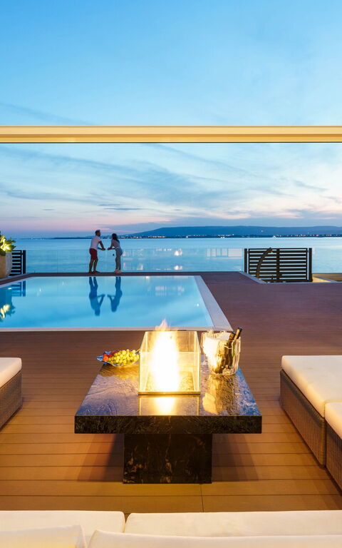 Villa Angelina: Balkong / terrasse / uteplass, basseng