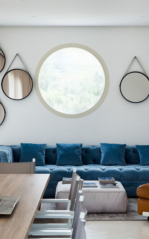 Villa Contra: Lunsjrom, Stue