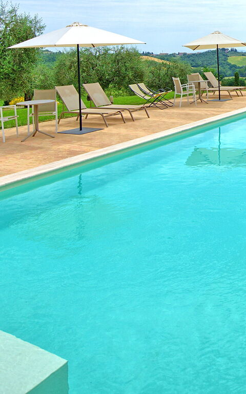 Villa Le Buche: basseng, Hage, Utendørs