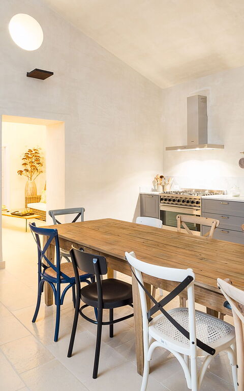 Villa Dimora Pura: Kjøkken, Lunsjrom