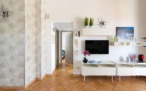 Feriebolig Calantha: Kjøkken, Lunsjrom, Stue