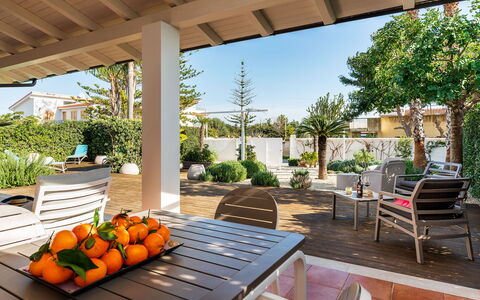 Feriebolig Euthalia: Eksteriør, Hage, Utendørs