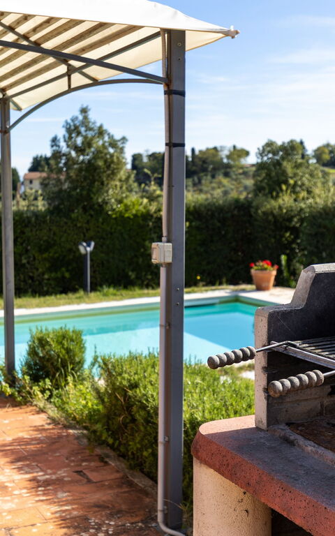 Villa Renina: Balkong / terrasse / uteplass, basseng, Utendørs