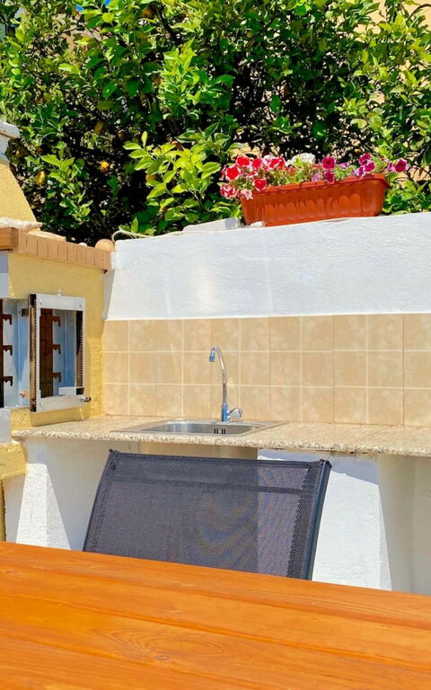 Villa Dinos: Balkong / terrasse / uteplass, Utendørs