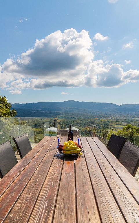 Villa Dinos: Balkong / terrasse / uteplass, Utendørs