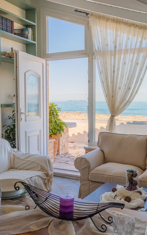 Beach Villa Athanasia: Stue