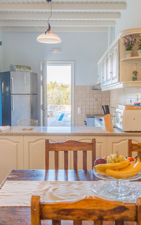 Villa Dimitris: Kjøkken, Lunsjrom