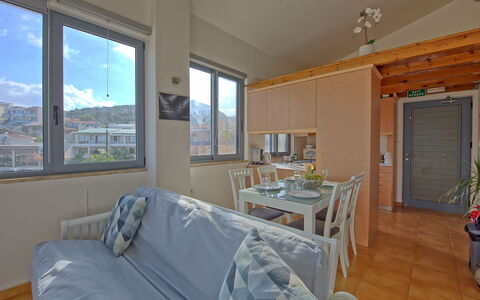 Feriebolig Emmanouela: Lunsjrom, Stue