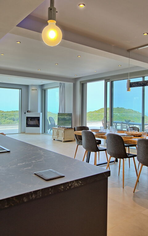 Villa Prokimea: Kjøkken, Lunsjrom