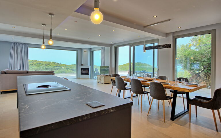 Villa Prokimea: Kjøkken, Lunsjrom