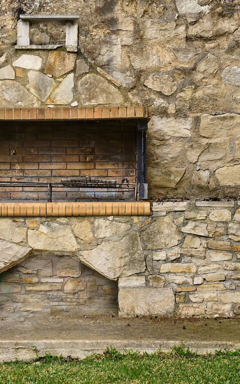 Villa Elia: Hage, Utendørs